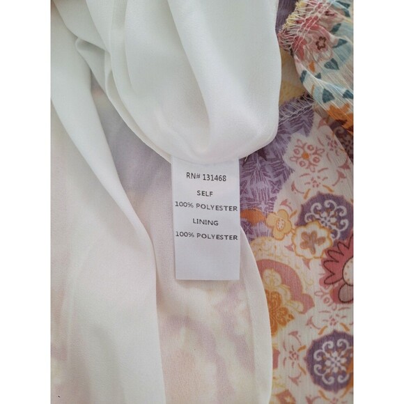 Fate Colorful Paisley Patchwork Maxi Hippie Boho Festival Beach Dress Sz Medium - Picture 6 of 9